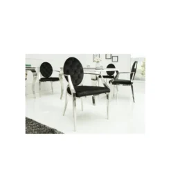 Krzesło OXANA Modern Barock Czarne*Invicta Interior New