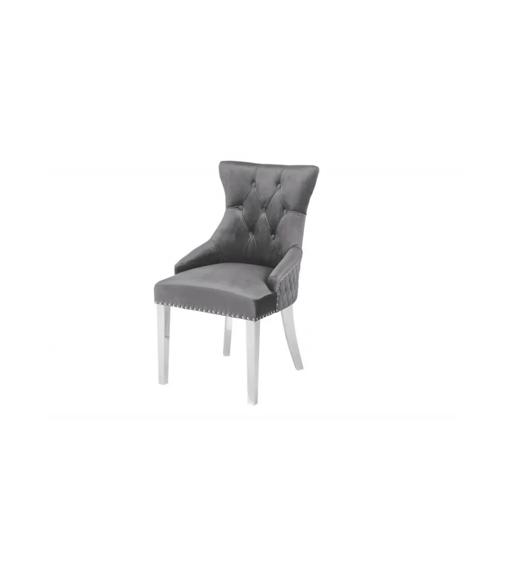 Krzesło OXANA Modern Barock szare*Invicta Interior