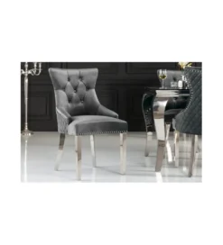 Krzesło OXANA Modern Barock szare*Invicta Interior
