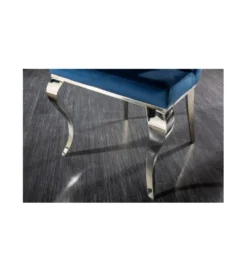 Krzesło OXANA Modern Barock z kołatką niebieskie*Invicta Interior Discount