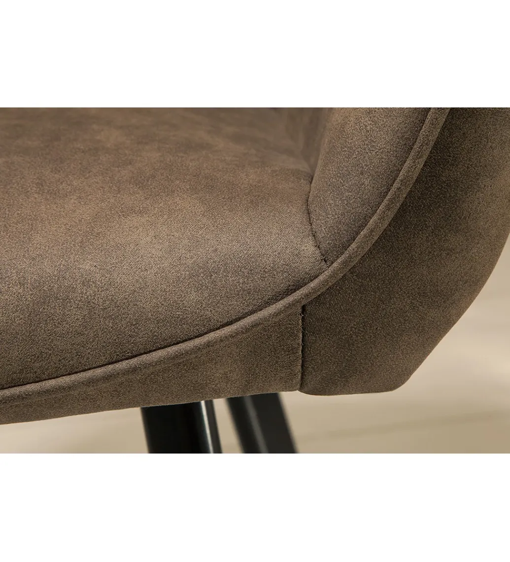 Krzesło Palermo z podłokietnikami taupe*Invicta Interior Sale