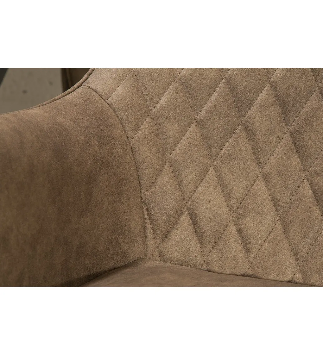 Krzesło Palermo z podłokietnikami taupe*Invicta Interior Sale