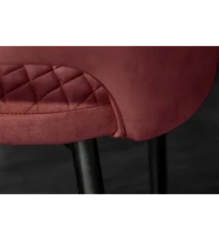Krzesło Paris Velvet czerwono bordowe*Invicta Interior Hot