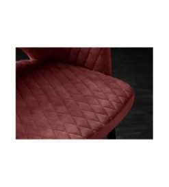 Krzesło Paris Velvet czerwono bordowe*Invicta Interior Hot