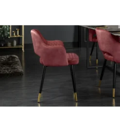 Krzesło Paris Velvet czerwono bordowe*Invicta Interior Discount
