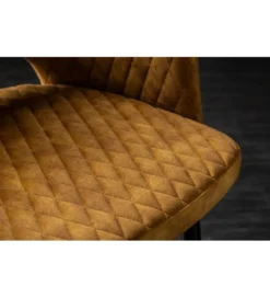 Krzesło PARIS velvet musztardowy*Invicta Interior Clearance