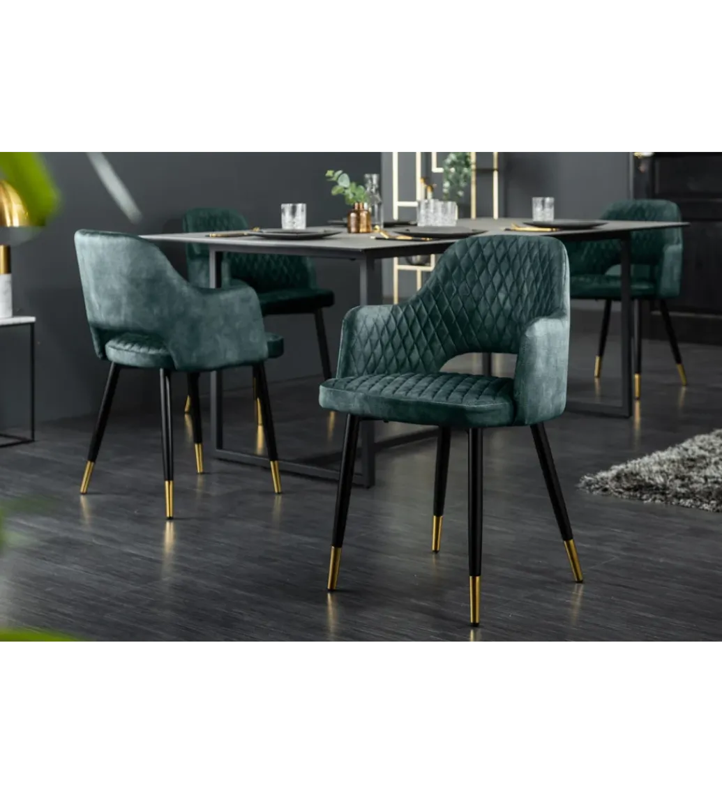 Krzesło Paris Velvet petrol*Invicta Interior Hot