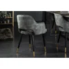 Krzesło Paris Velvet szaro zielone*Invicta Interior Sale