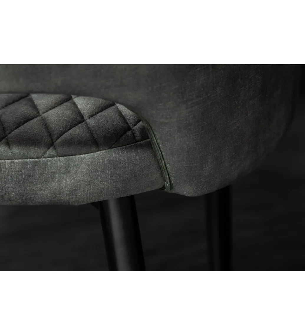 Krzesło Paris Velvet szaro zielone*Invicta Interior Sale