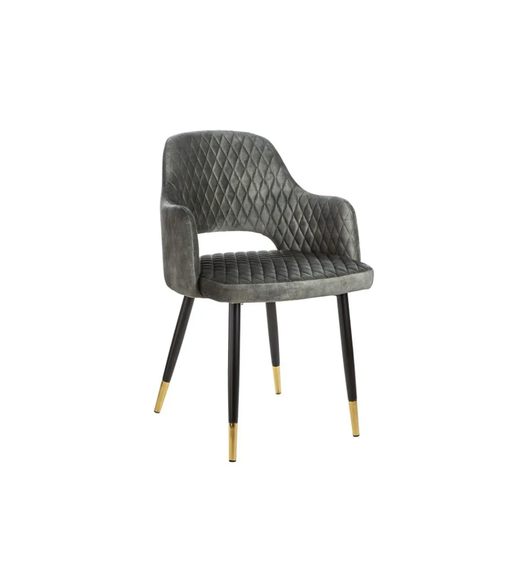 Krzesło Paris Velvet szaro zielone*Invicta Interior Sale