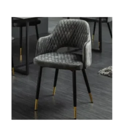 Krzesło Paris Velvet szaro zielone*Invicta Interior Best