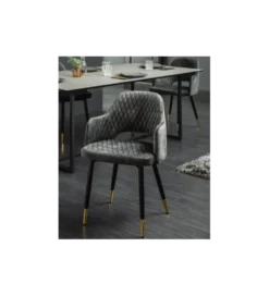 Krzesło Paris Velvet szaro zielone*Invicta Interior Best
