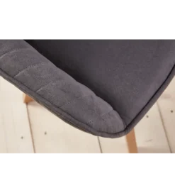 Krzesło RAMZES z obrotowym siedziskiem vintage szare*Invicta Interior