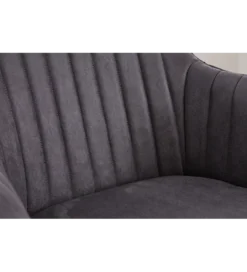 Krzesło RAMZES z obrotowym siedziskiem vintage szare*Invicta Interior