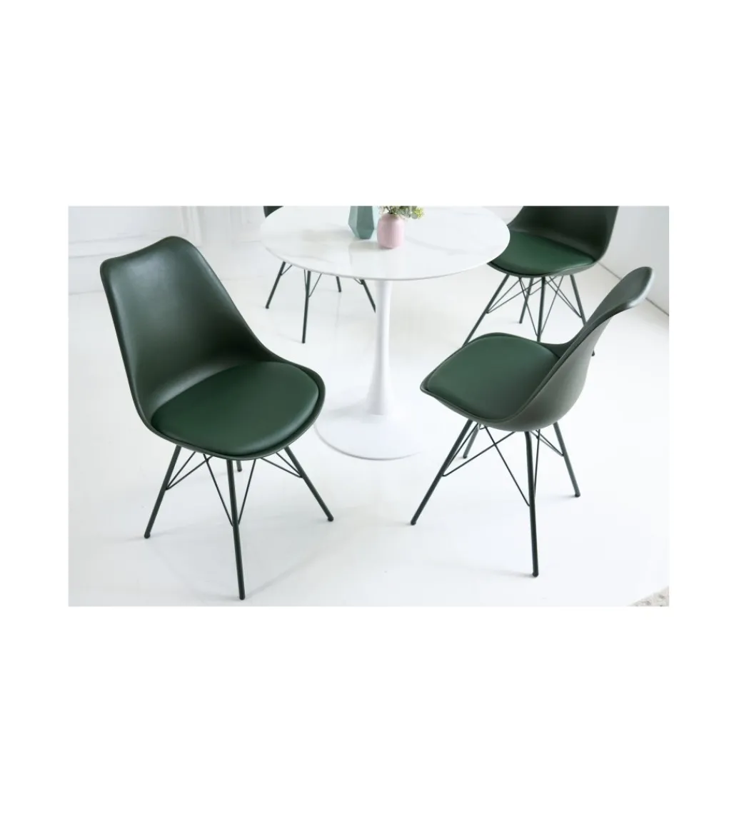 Krzesło RUFO II Scandinavia ciemnozielone*Invicta Interior New