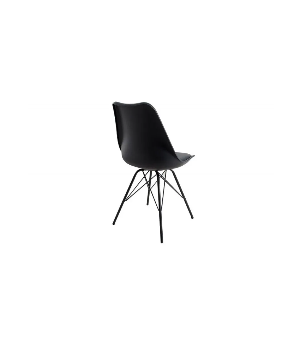 Krzesło Rufo Scandinavia retro czarne*Invicta Interior Hot