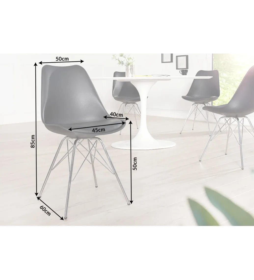 Krzesło Rufo Scandinavia Retro czarne*Invicta Interior Outlet