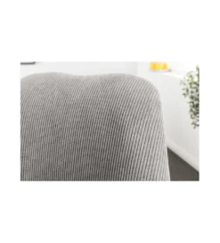 Krzesło RUFO sztruks szare*Invicta Interior Discount