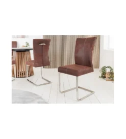 Krzesło Samson brązowe*Invicta Interior Outlet