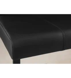 Krzesło SAMSON czarne naturalna skóra*Invicta Interior Outlet