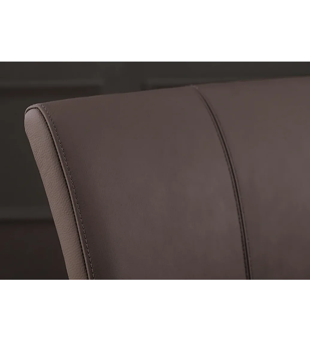 Krzesło SAMSON z podłokietnikami skóra naturalna w kolorze taupe*Invicta Interior Outlet