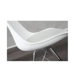 Krzesło Scandinavia Retro Białe*Invicta Interior Clearance