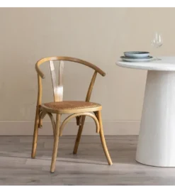 Krzesło SERUN brązowe ratan drewno buk*Zona-Design Best