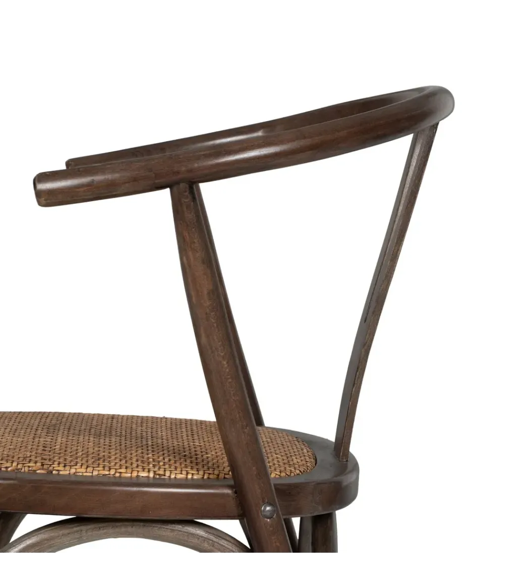 Krzesło SERUN czekoladowe ratan drewno buk*Zona-Design Online