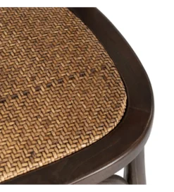 Krzesło SERUN czekoladowe ratan drewno buk*Zona-Design Online