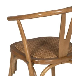 Krzesło SERUN miodowy brąz ratan drewno buk*Zona-Design New