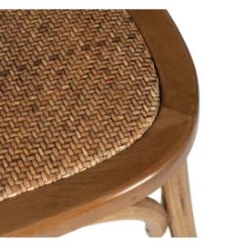 Krzesło SERUN miodowy brąz ratan drewno buk*Zona-Design New