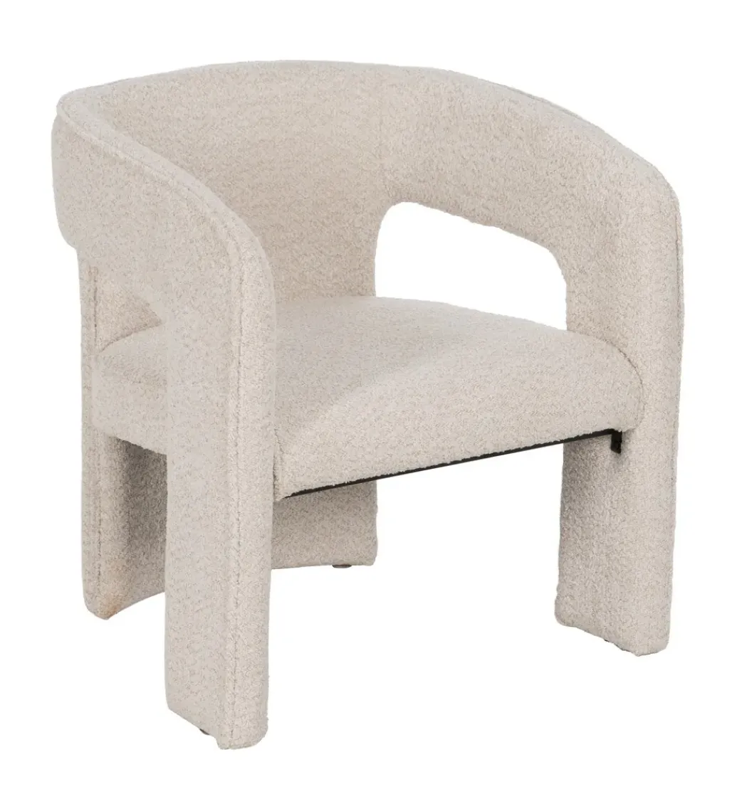 Krzesło tapicerowane LIFUR beżowe*Zona-Design