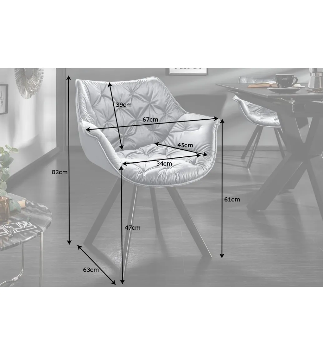 Krzesło The Dutch Comfort szare*Invicta Interior Discount