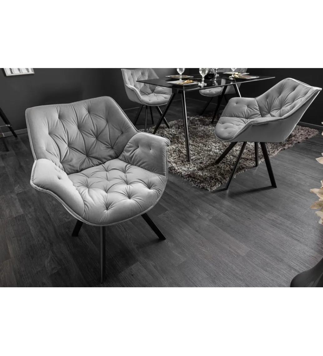 Krzesło The Dutch Comfort szare*Invicta Interior Discount