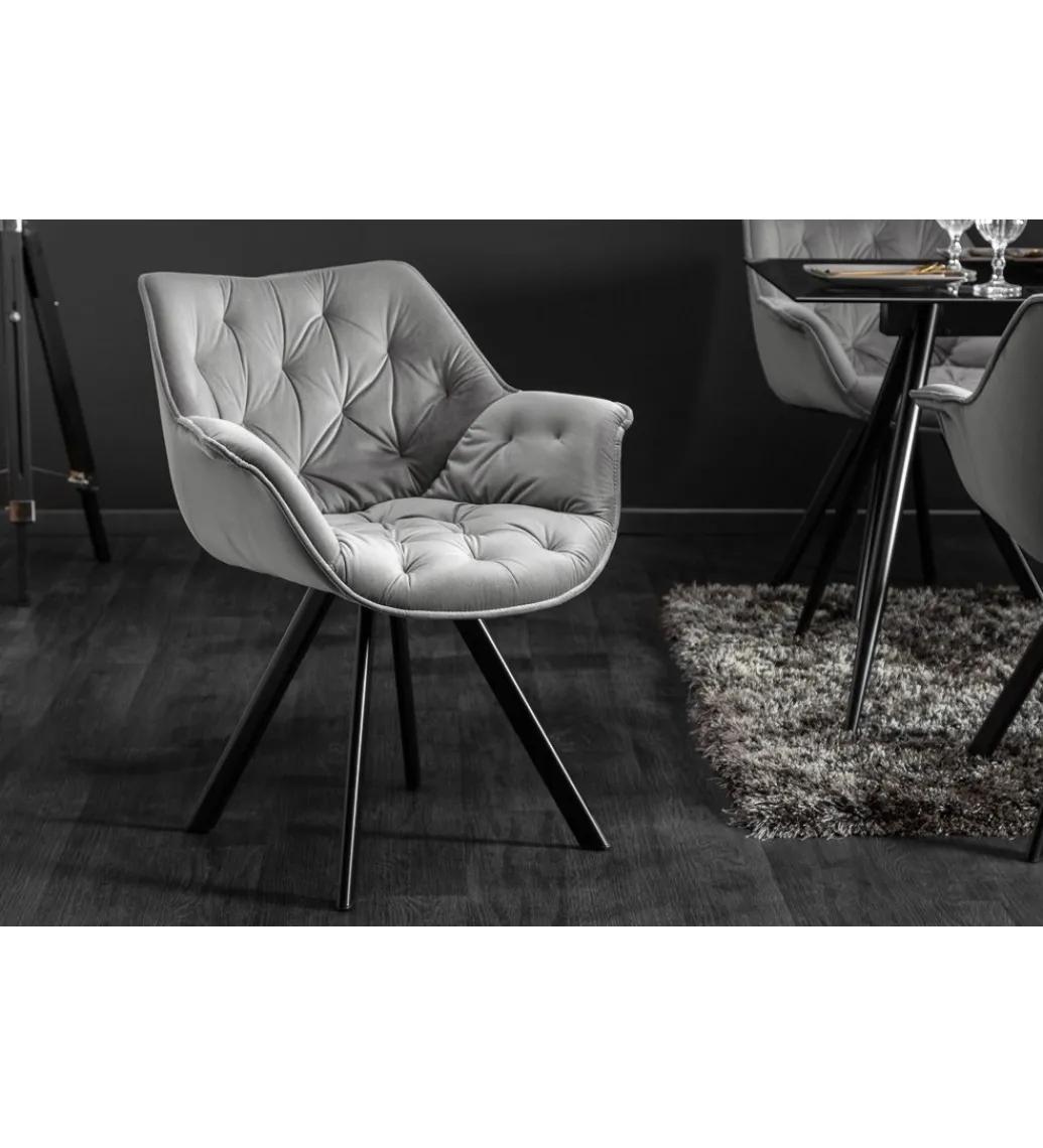 Krzesło The Dutch Comfort szare*Invicta Interior Discount
