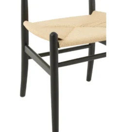 Krzesło TOON 76 cm drewno bukowe czarne*J-Line Best