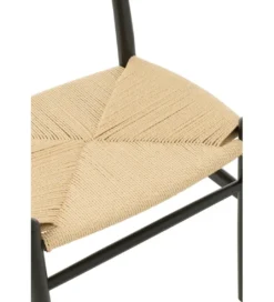 Krzesło TOON 76 cm drewno bukowe czarne*J-Line Best