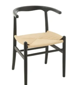 Krzesło TOON 76 cm drewno bukowe czarne*J-Line Best