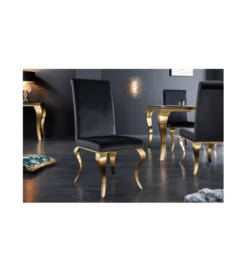 Krzesło TRENTINO Modern Barock czarne*Invicta Interior Best