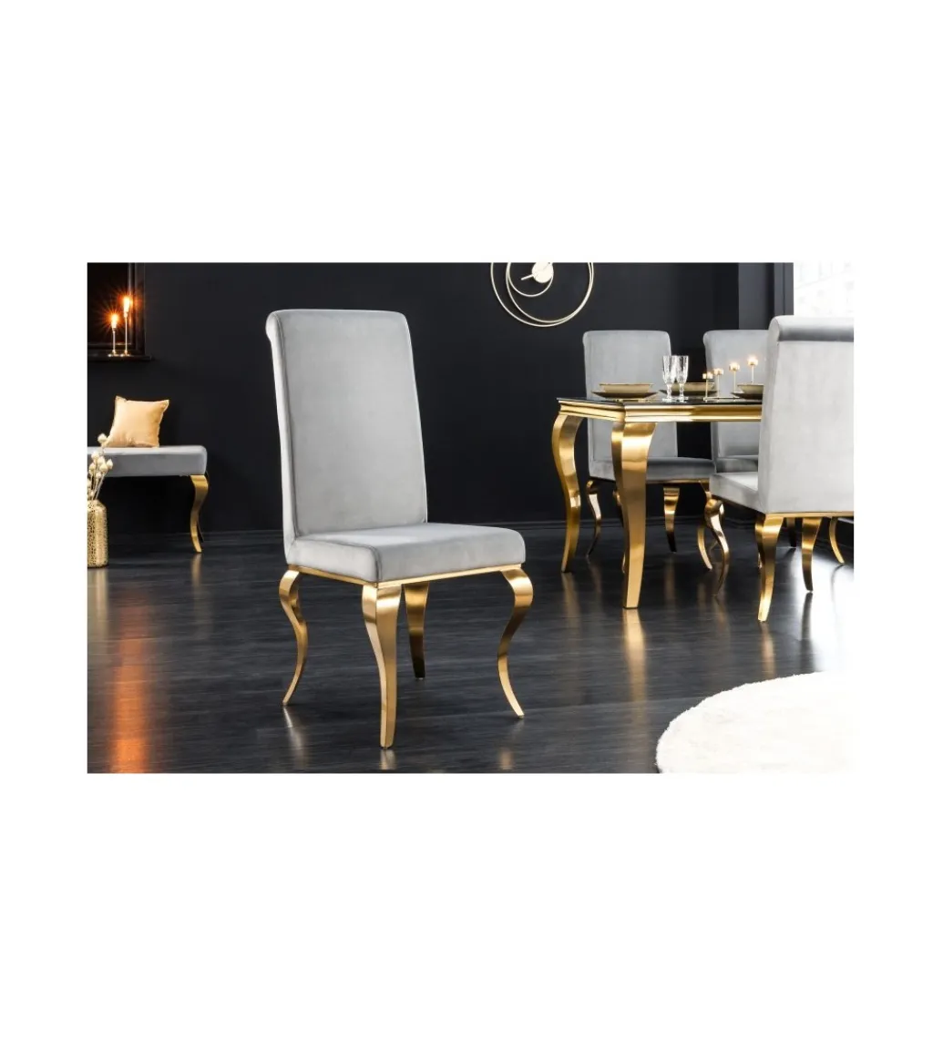 Krzesło TRENTINO Modern Barock szare*Invicta Interior