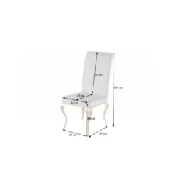 Krzesło TRENTINO Modern Barock szare*Invicta Interior