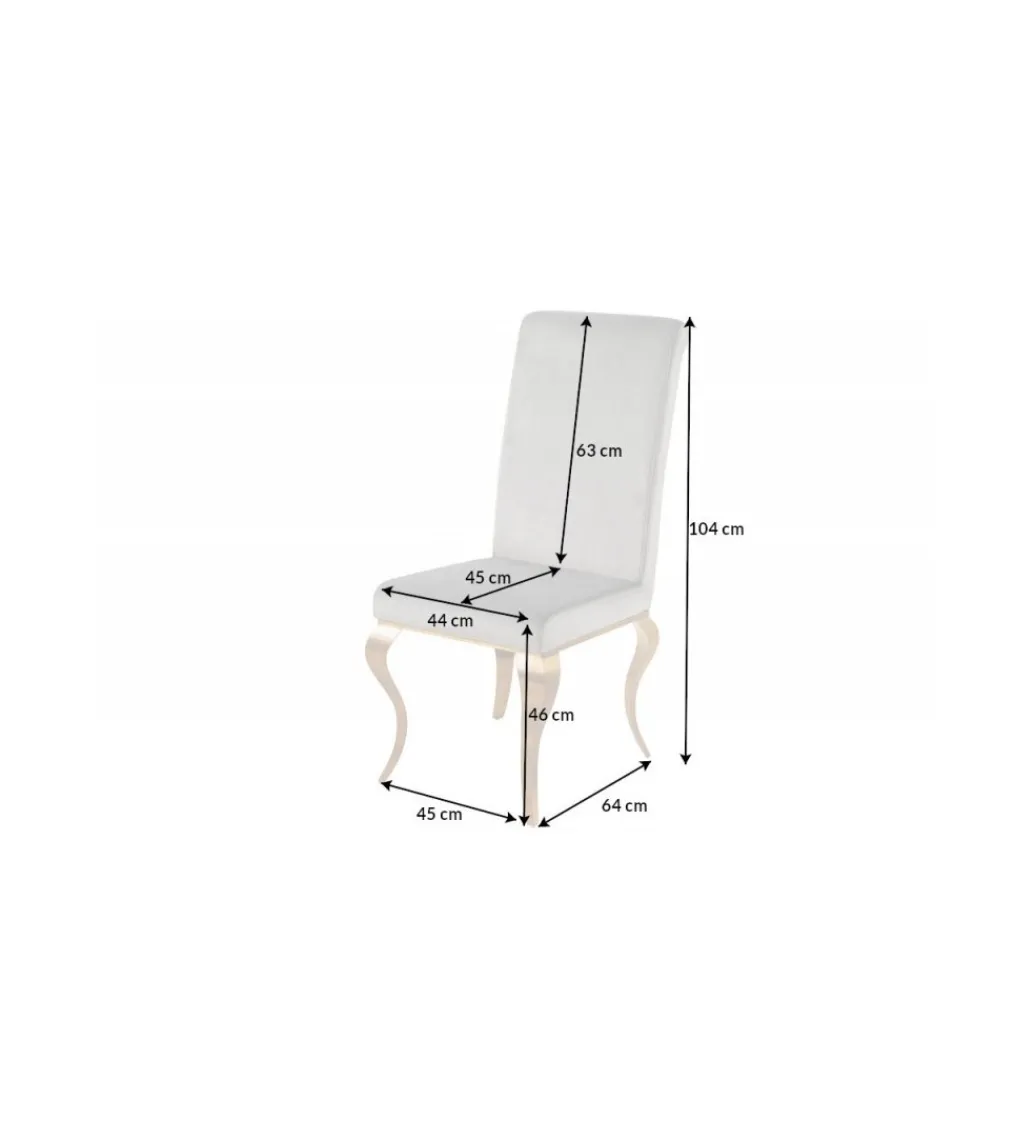 Krzesło TRENTINO Modern Barock szare*Invicta Interior