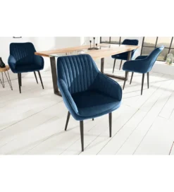 Krzesło Turin niebieskie*Invicta Interior Sale