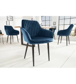 Krzesło Turin niebieskie*Invicta Interior Sale