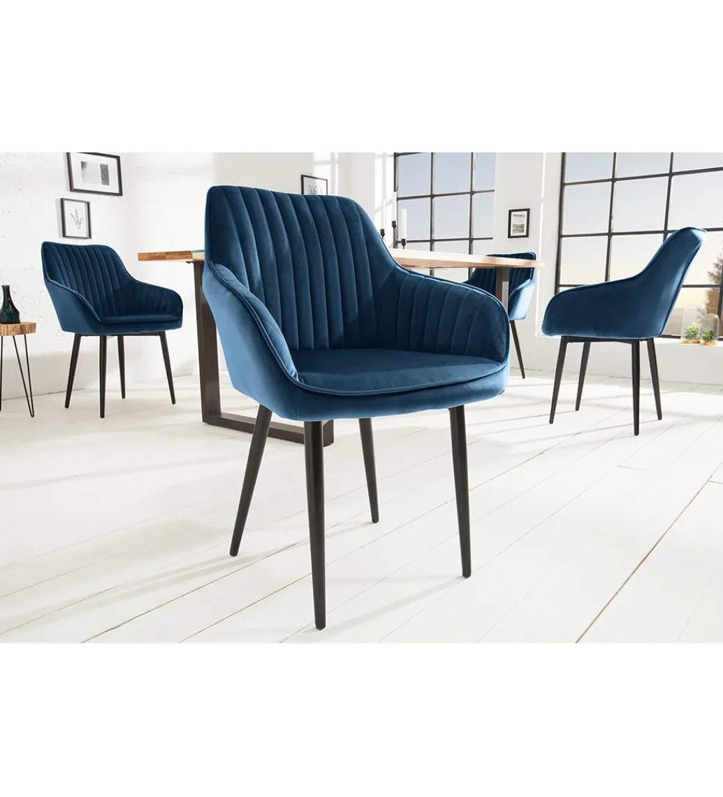Krzesło Turin niebieskie*Invicta Interior Sale