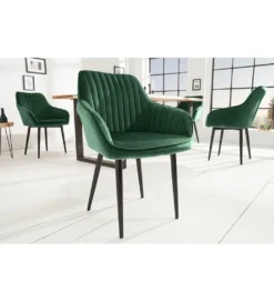 Krzesło Turin szmaragdowo zielone*Invicta Interior New