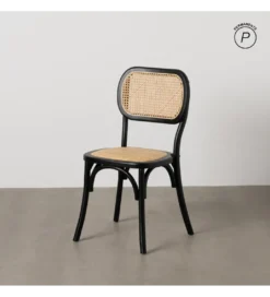 Krzesło YUMO  z drewna wiązowego czarne*Zona-Design