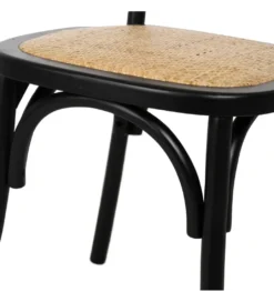 Krzesło YUMO  z drewna wiązowego czarne*Zona-Design