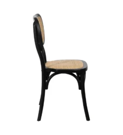 Krzesło YUMO  z drewna wiązowego czarne*Zona-Design