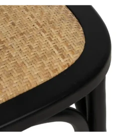 Krzesło YUMO  z drewna wiązowego czarne*Zona-Design
